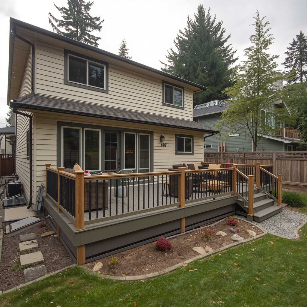 Deck project in Everett, WA by Northwood Renovation